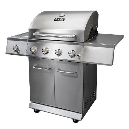 Dyna-Glo DGE Series Propane Grill, 4 Burner, Stainless