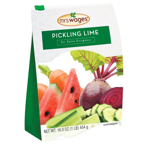 Mrs. Wages Pickling Lime 1 Pound (VALUE PACK of 6)