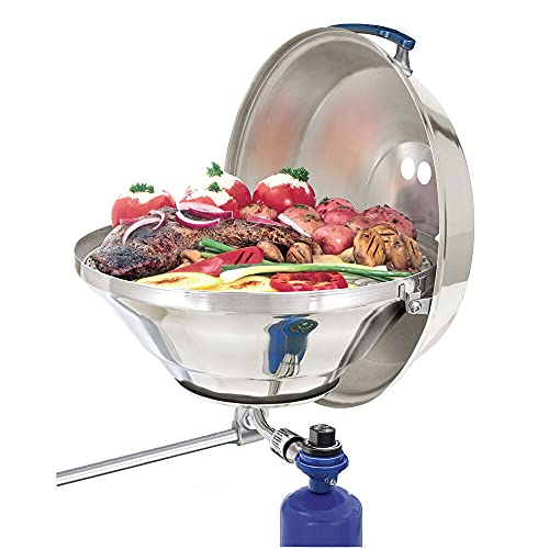 Magma Marine Kettle Gas Grill, Stainless Steel, Adjustable Control Valve
