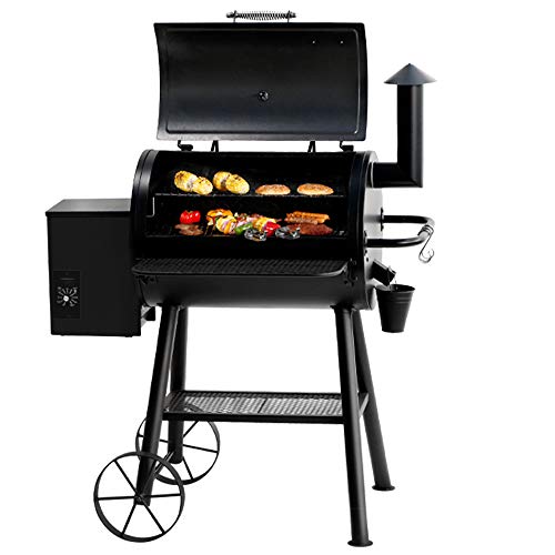 BIG HORN Pellet Grill and Smoker, 700 Sq. In. Cooking Area with Digital...