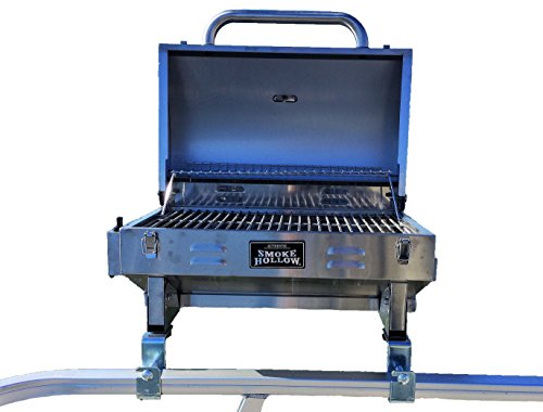 Smoke Hollow Grill Modified for 1.25' Railing on Pontoon Boats w/Arnall's...