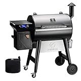 Z GRILLS Wood Pellet Grill Smoker with PID Controller, Meat Probes, Hopper...