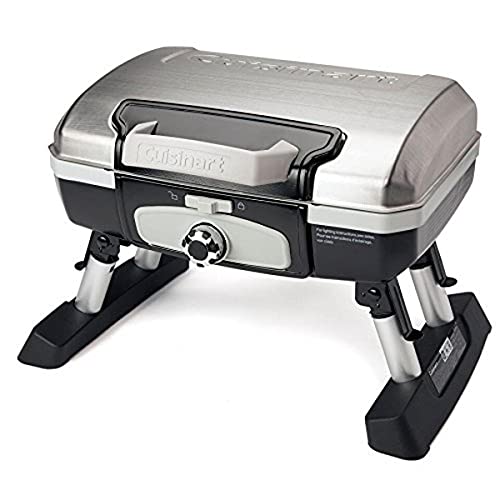 Cuisinart CGG-180TS Petit Gourmet Portable Tabletop Gas Grill, Stainless...