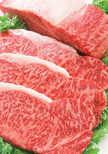 100% A5 Grade Japanese Wagyu Kobe Beef, New York Steaks, 1.25 Pound (20...