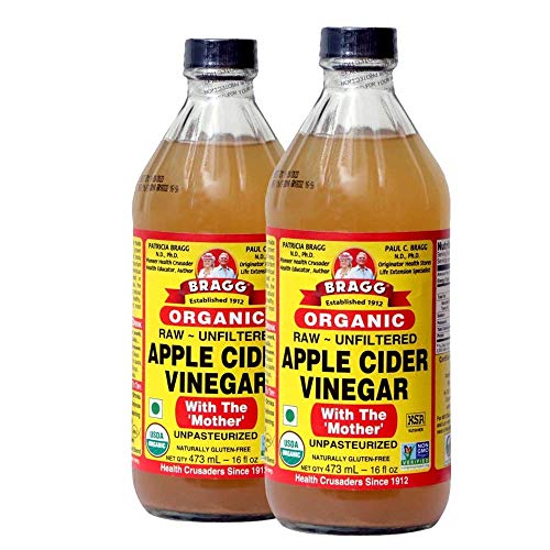 Bragg Organic Apple Cider Vinegar With the Mother– USDA Certified Organic...