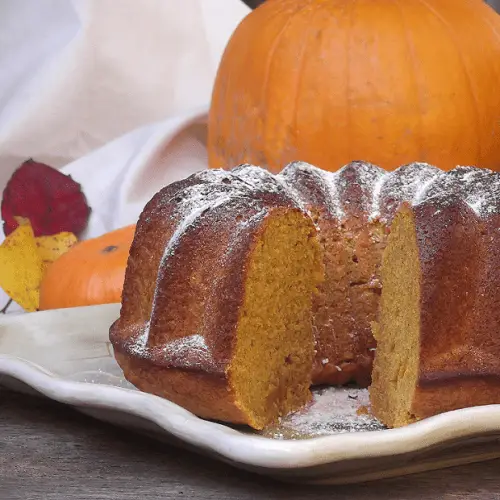 Pumpkin Ginger Pound Cake