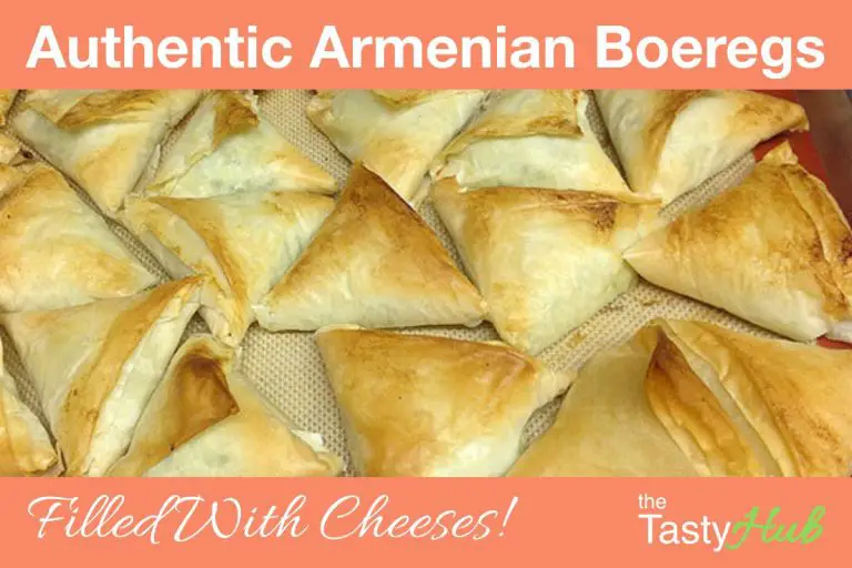 armenian boeregs phyllo triangles - The Tasty Hub