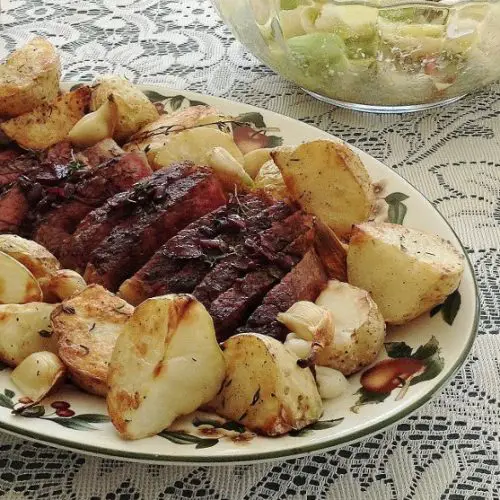 Bistro Steak with Red Wine Sauce