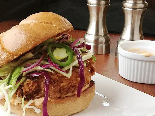 Fried Chicken Sandwiches with Slaw and Spicy Mayo