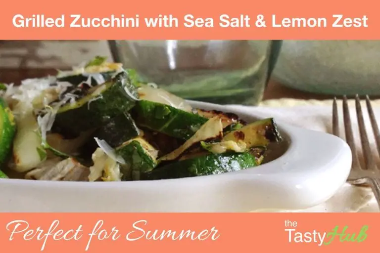Grilled Zucchini with Sea Salt and Lemon Zest