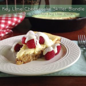 Key Lime Cheesecake Skillet Blondies