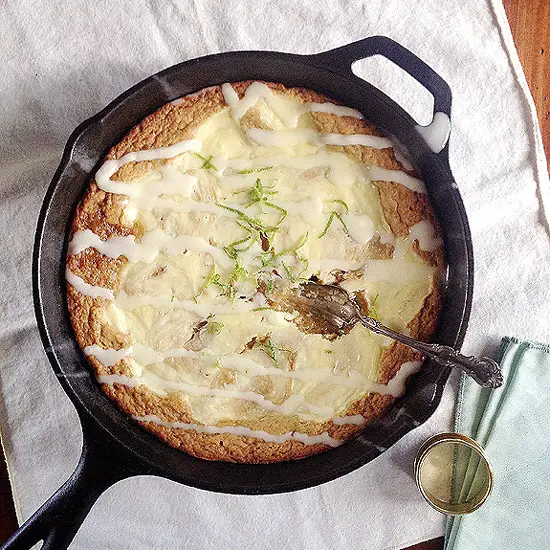 Key Lime Cheesecake Skillet Blondies